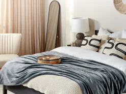 Tekstiilit<Beliani Huopa Harmaa 200 X 220 Cm Bayburt