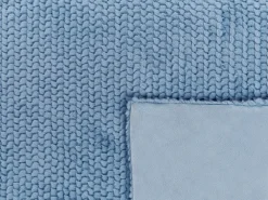 Tekstiilit<Beliani Huopa Kangas Sininen 200 X 220 Cm Bjas