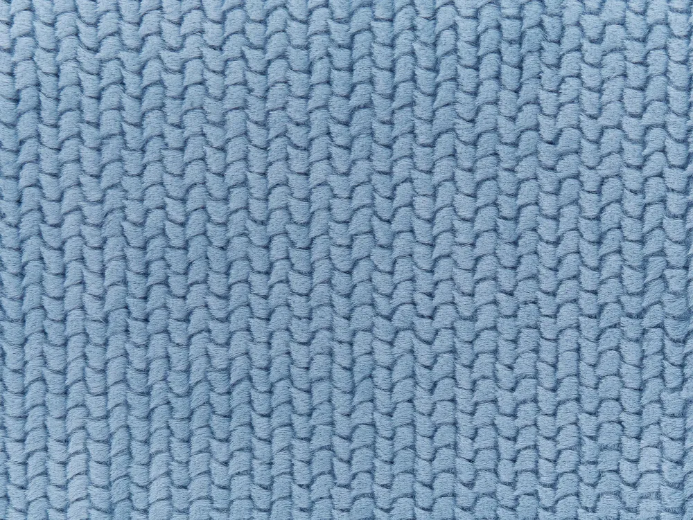 Tekstiilit<Beliani Huopa Kangas Sininen 200 X 220 Cm Bjas