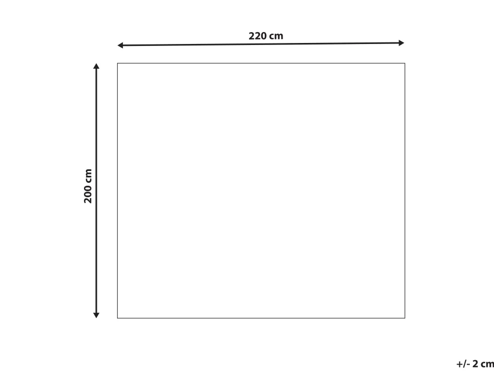 Tekstiilit<Beliani Huopa Kangas Sininen 200 X 220 Cm Bjas