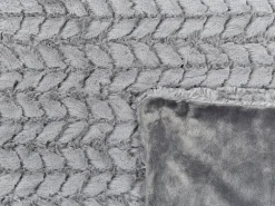 Tekstiilit<Beliani Huopa Kangas Vaaleanharmaa 200 X 220 Cm Saraswati