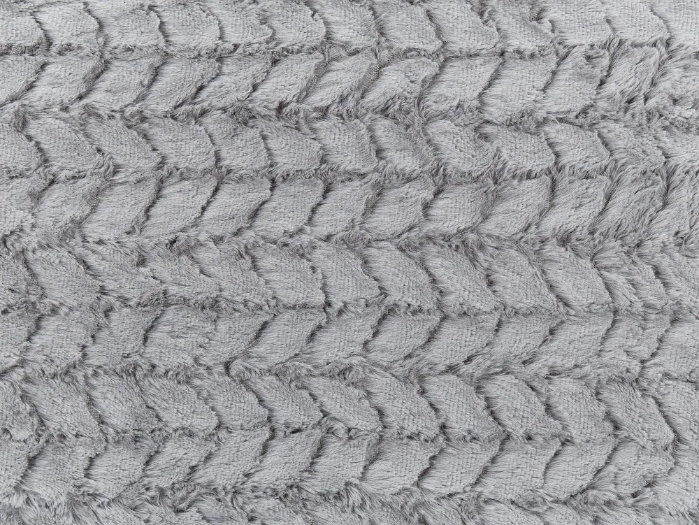 Tekstiilit<Beliani Huopa Kangas Vaaleanharmaa 200 X 220 Cm Saraswati