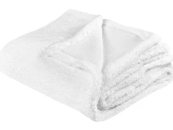 Tekstiilit<Beliani Huopa Kangas Valkoinen 125 X 150 Cm Mirge