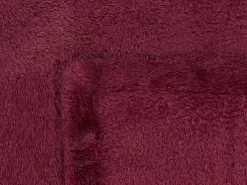 Tekstiilit<Beliani Huopa Kangas Viininpunainen 125 X 150 Cm Namdu