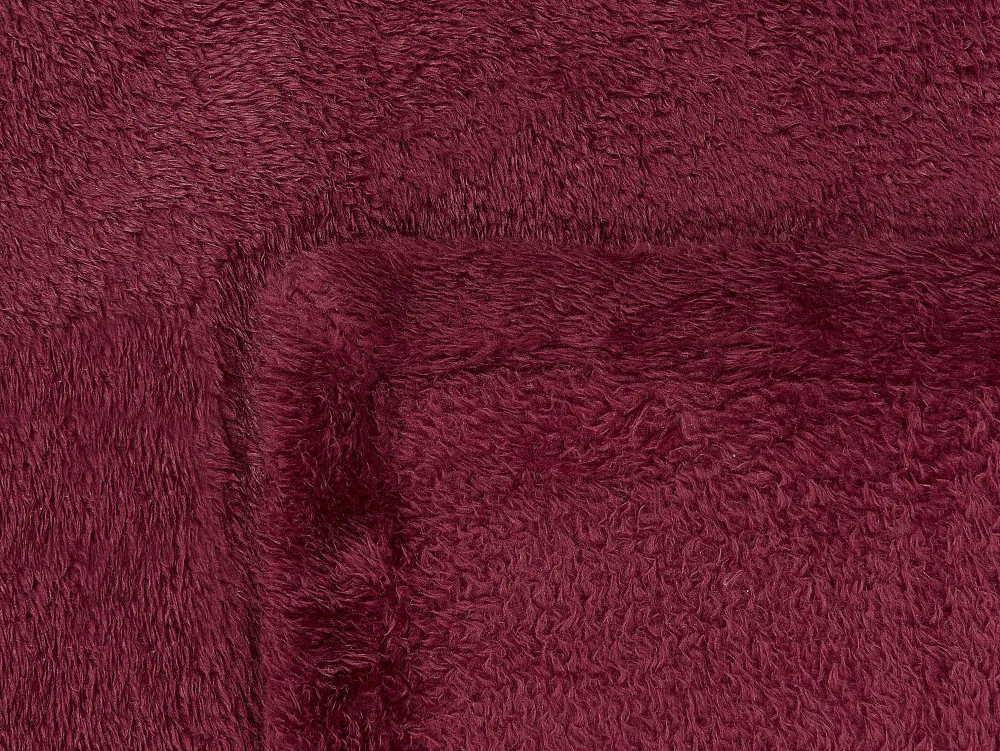 Tekstiilit<Beliani Huopa Kangas Viininpunainen 125 X 150 Cm Namdu