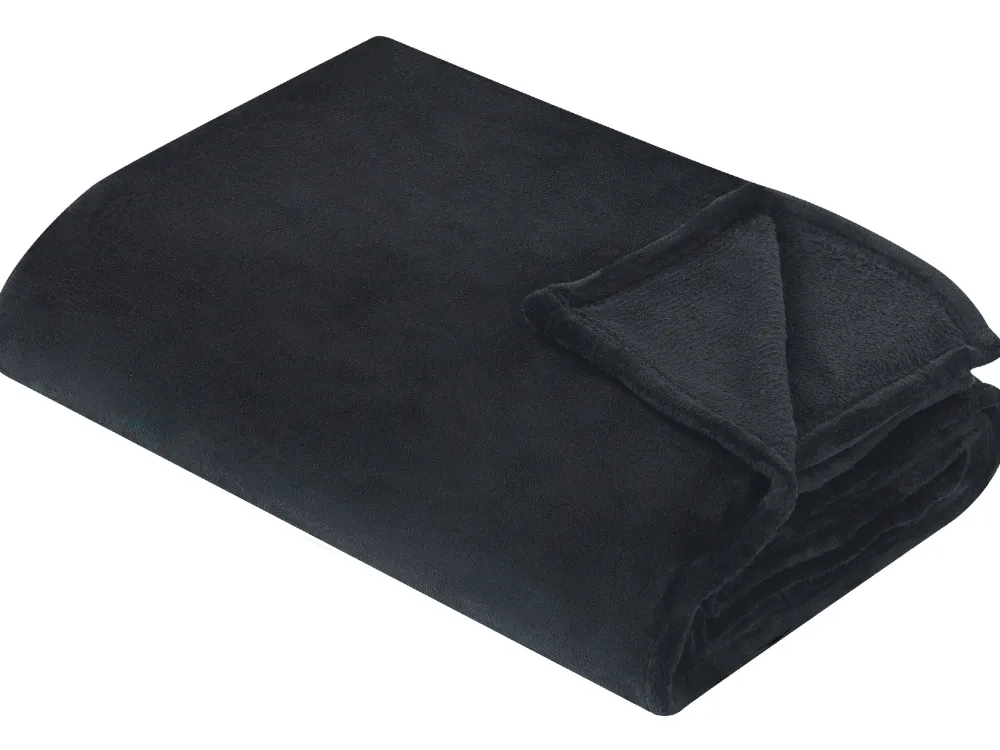 Cheap Beliani Huopa Musta 200 X 220 Cm Bayburt