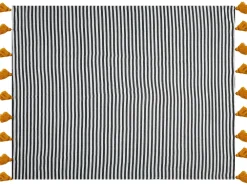 Tekstiilit<Beliani Huopa Musta/Valkoinen 130 X 170 Cm Sunwal