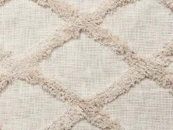 New Beliani Huopa Puuvilla Beige 130 X 180 Cm Guna