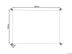 New Beliani Huopa Puuvilla Beige 130 X 180 Cm Guna