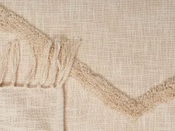 Tekstiilit<Beliani Huopa Puuvilla Beige 130 X 180 Cm Jaunpur