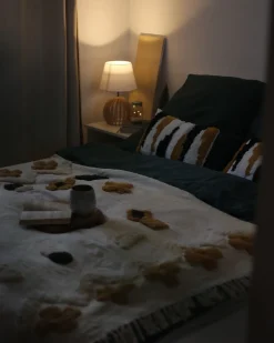 Hot Beliani Huopa Puuvilla Beige/Keltainen 130 X 180 Cm Adoni