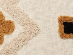 Hot Beliani Huopa Puuvilla Beige/Keltainen 130 X 180 Cm Adoni