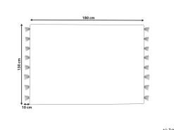 Cheap Beliani Huopa Puuvilla Beige/Punainen 130 X 180 Cm Bhiwani