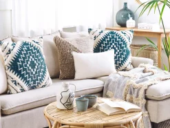 Cheap Beliani Huopa Puuvilla Harmaa/Beige 130 X 180 Cm Hospet