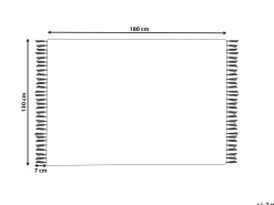 Cheap Beliani Huopa Puuvilla Harmaa/Beige 130 X 180 Cm Hospet