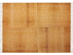 Tekstiilit<Beliani Huopa Puuvilla Sinapinkeltainen 130 X 180 Cm Firozabad