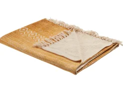 Tekstiilit<Beliani Huopa Puuvilla Sinapinkeltainen 130 X 180 Cm Firozabad