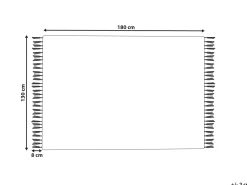 Tekstiilit<Beliani Huopa Puuvilla Sinapinkeltainen 130 X 180 Cm Firozabad