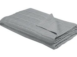 Tekstiilit<Beliani Huopa Puuvilla Vaaleanharmaa 110 X 180 Cm Anamur