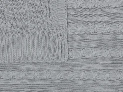 Tekstiilit<Beliani Huopa Puuvilla Vaaleanharmaa 110 X 180 Cm Anamur