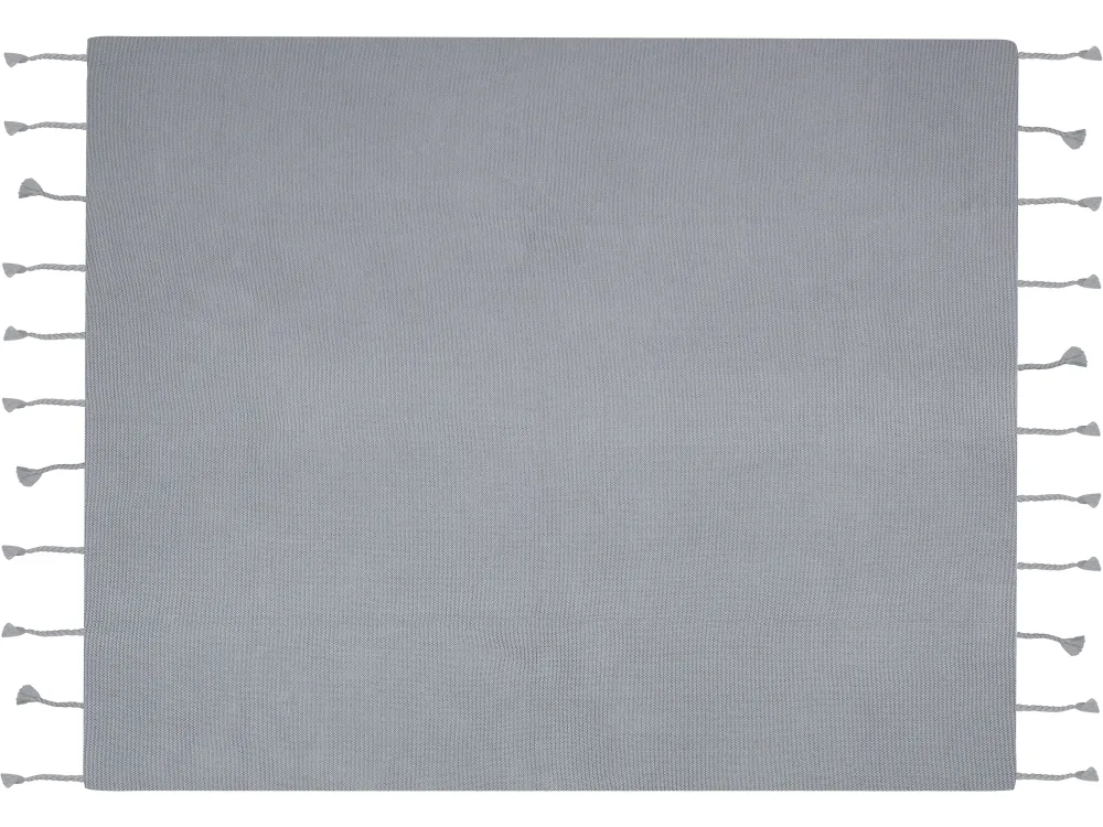 Cheap Beliani Huopa Puuvilla Vaaleanharmaa 125 X 150 Cm Nazilli