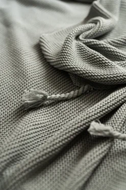 Cheap Beliani Huopa Puuvilla Vaaleanharmaa 125 X 150 Cm Nazilli