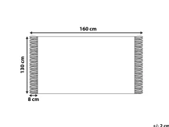 Tekstiilit<Beliani Huopa Puuvilla Vaaleanpunainen 130 X 160 Cm Tangier