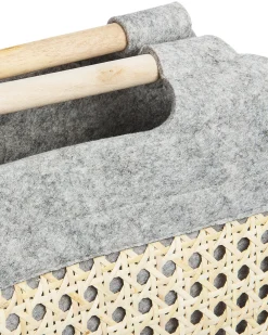 Discount Beliani Huopakori Vaaleanharmaa/Vaalea Puu 3 Kpl Sariot