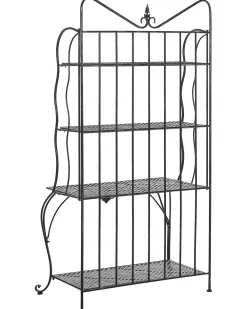 New Beliani Hylly Rauta 4 Hyllya Musta Pavona