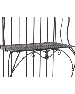 New Beliani Hylly Rauta 4 Hyllya Musta Pavona