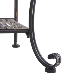 New Beliani Hylly Rauta 4 Hyllya Musta Pavona