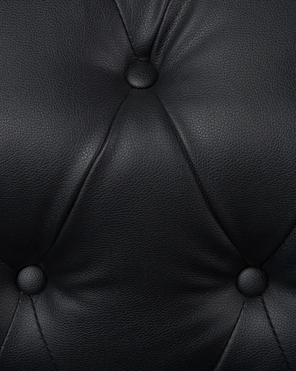 Nojatuolit<Beliani Iso Musta Keinonahkaverhoiltu Nojatuoli Chesterfield