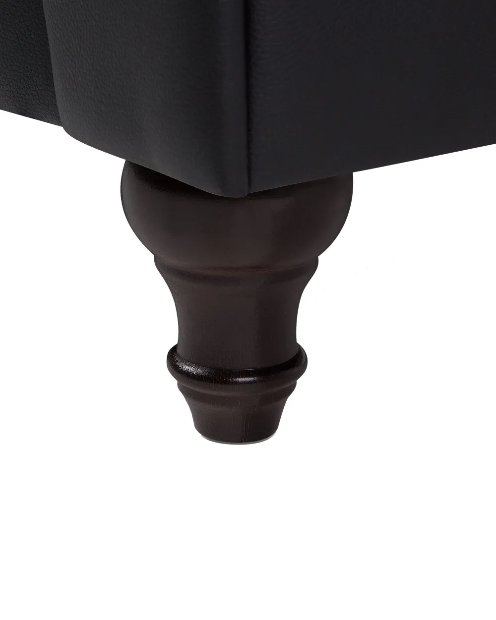 Nojatuolit<Beliani Iso Musta Keinonahkaverhoiltu Nojatuoli Chesterfield