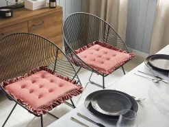 Store Beliani Istuintyyny 40 X 40 Cm Vaaleanpunainen Kalanchoe