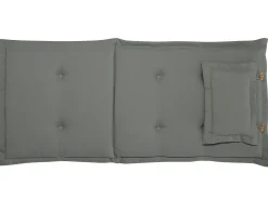 Shop Beliani 6-Istuttava Akaasiapuinen Ulkoruokailuryhma Harmailla Pehmusteilla Toscana