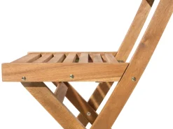 Ulkokalusteet<Beliani 2-Istuttava Bistrosetti Akaasia Vaalea Puu Fiji