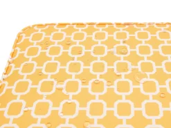 Ulkokalusteet<Beliani 2-Istuttava Bistrosetti Akaasia Valkoinen/Keltainen Fiji