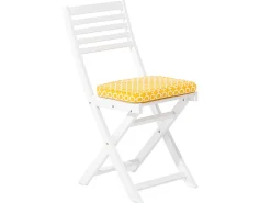 Ulkokalusteet<Beliani 2-Istuttava Bistrosetti Akaasia Valkoinen/Keltainen Fiji