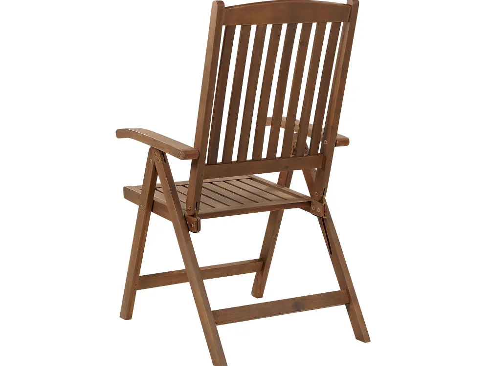 Ulkokalusteet<Beliani 2-Istuttava Bistrosetti Akaasia Tumma Puu Amantea