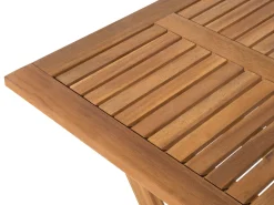 Discount Beliani 2-Istuttava Bistrosetti Akaasia Vaalea Puu/Sininen Fiji