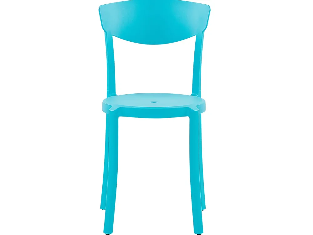 Shop Beliani 2-Istuttava Bistrosetti Muovi Turkoosi/Valkoinen Sersale/Vieste