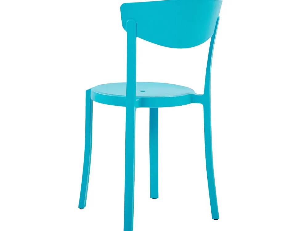 Shop Beliani 2-Istuttava Bistrosetti Muovi Turkoosi/Valkoinen Sersale/Vieste