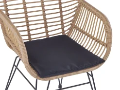 Cheap Beliani 2-Istuttava Bistrosetti Polyrottinki Luonnonvari Tropea Ii