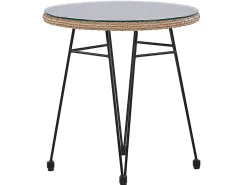 Cheap Beliani 2-Istuttava Bistrosetti Polyrottinki Luonnonvari Tropea Ii