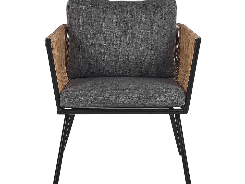 Ulkokalusteet<Beliani 2-Istuttava Bistrosetti Polyrottinki Vaaleanruskea Gargano