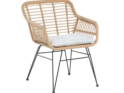 Clearance Beliani 2-Istuttava Bistrosetti Polyrottinki Luonnonvari Trestina