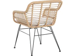 Clearance Beliani 2-Istuttava Bistrosetti Polyrottinki Luonnonvari Trestina