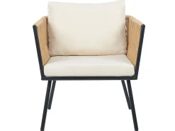 Best Sale Beliani 2-Istuttava Bistrosetti Polyrottinki Luonnonvari Gargano