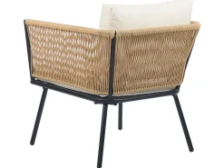 Best Sale Beliani 2-Istuttava Bistrosetti Polyrottinki Luonnonvari Gargano