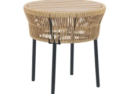 Best Sale Beliani 2-Istuttava Bistrosetti Polyrottinki Luonnonvari Gargano